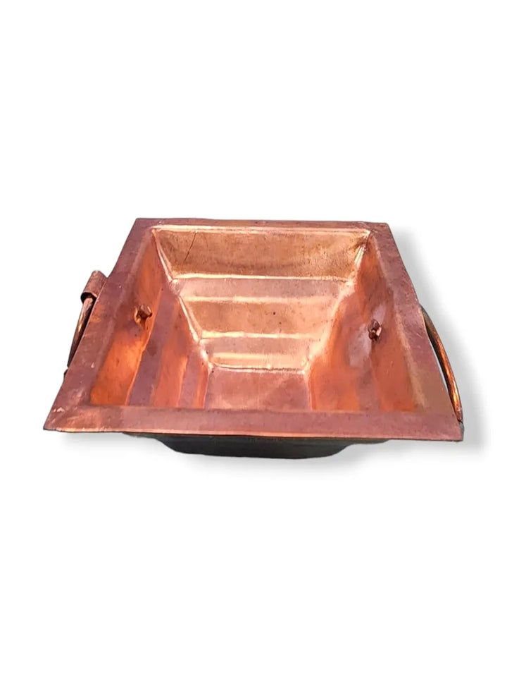 Pure Copper Hawan Kund with Handle On Both Side (4.5 Inch)
