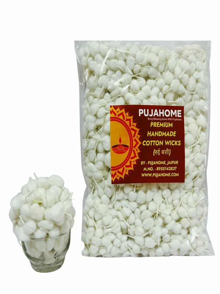 Handmade Round Cotton Wicks White (3100 Pieces)