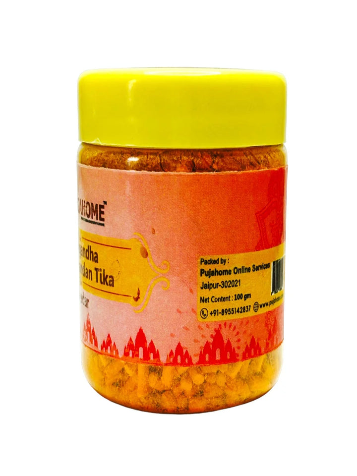 Premium Asthagandha Kesar Chandan Tika Danedar 100 Gram Box