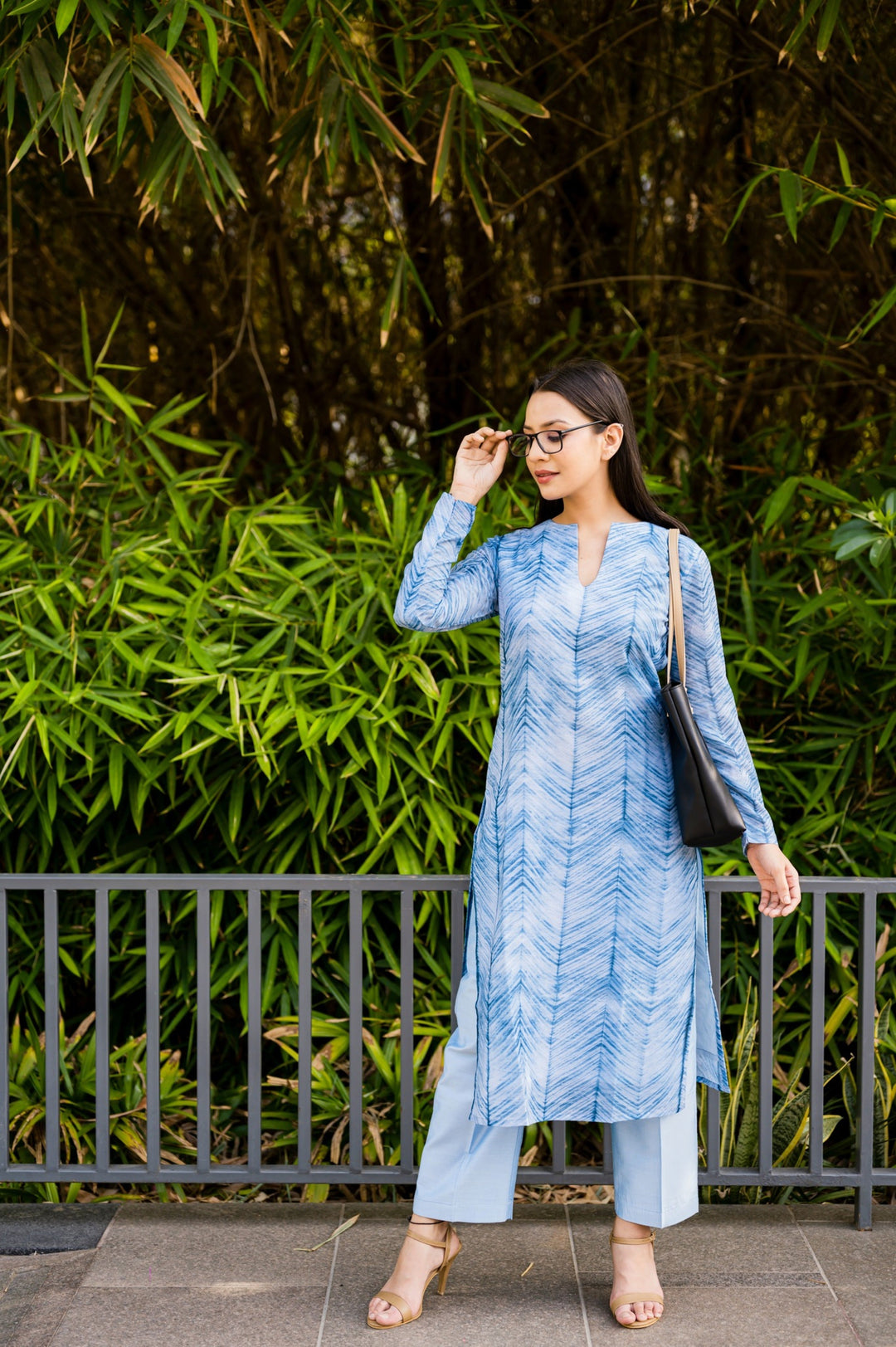 Workwear Blue Kurta Set | Modern Indian Outfit