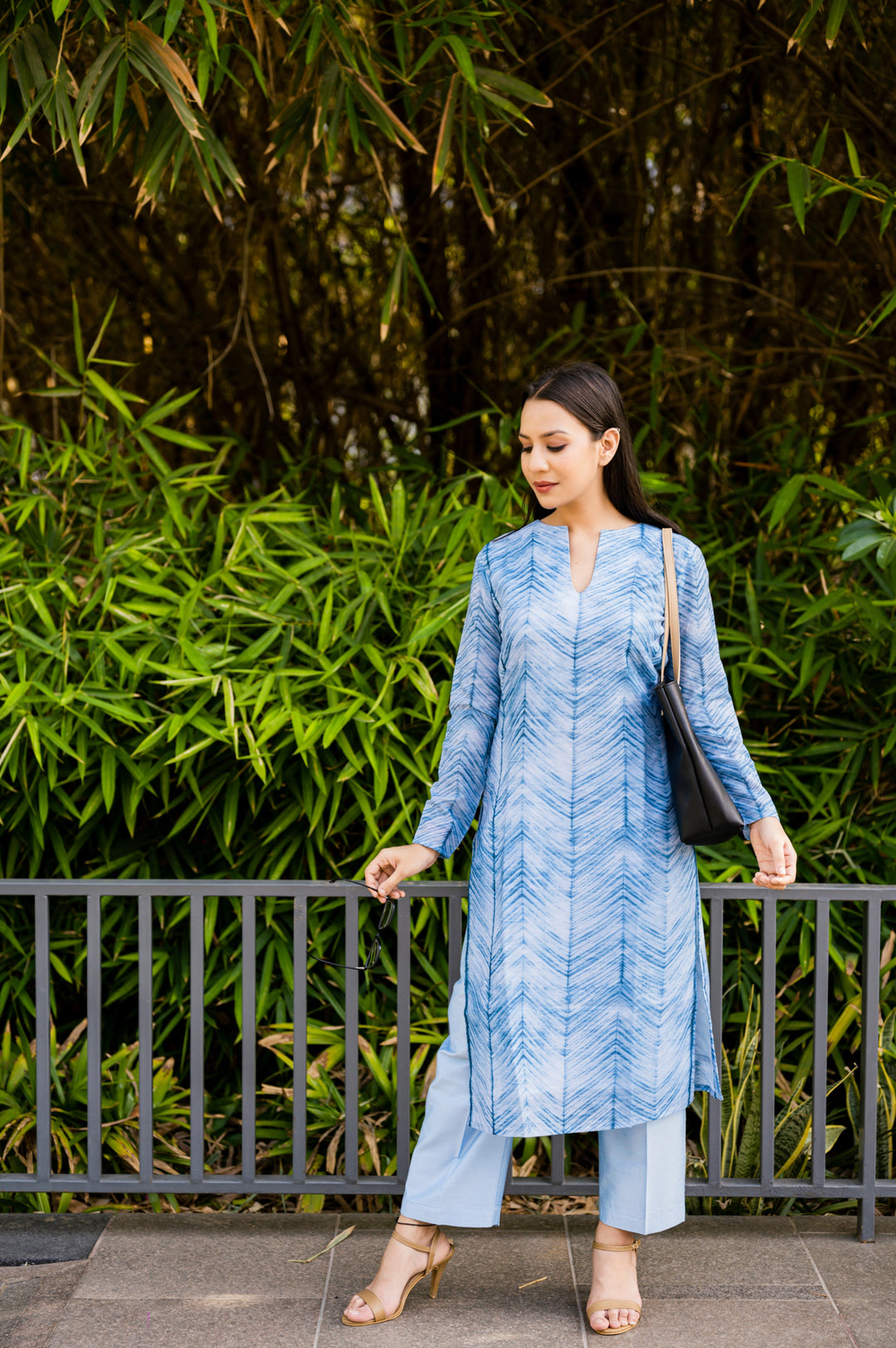 Workwear Blue Kurta Set | Modern Indian Outfit