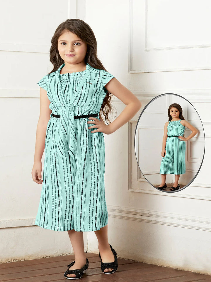 Designer Jumpsuit for Girls | Trendy Blue Jumpsuit for Casual Wear