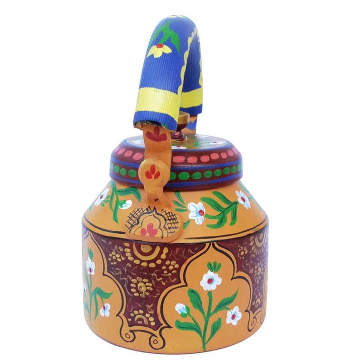 Festive Serveware Kettle 1L | Handcrafted Metal Tea Pot