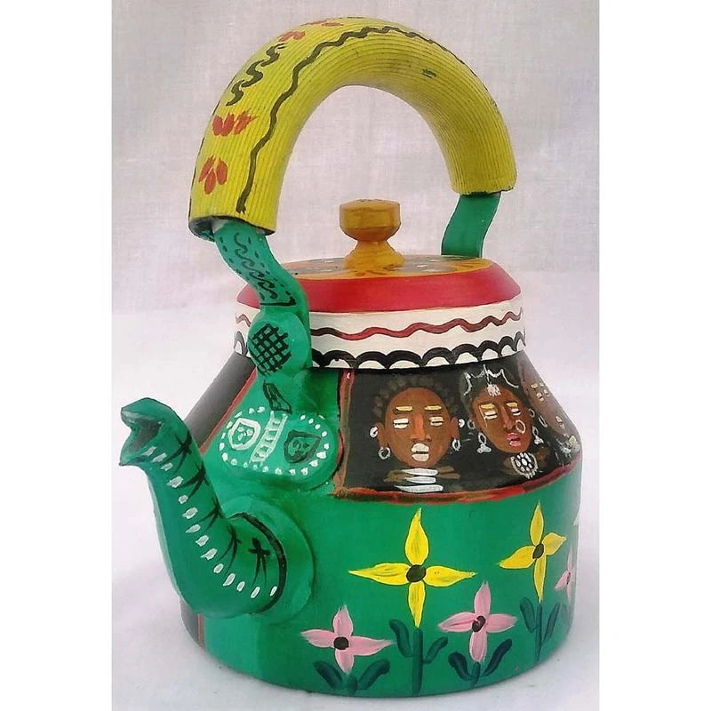 Designer Handpainted Tea Kettle 1L | Decorative Home Serveware