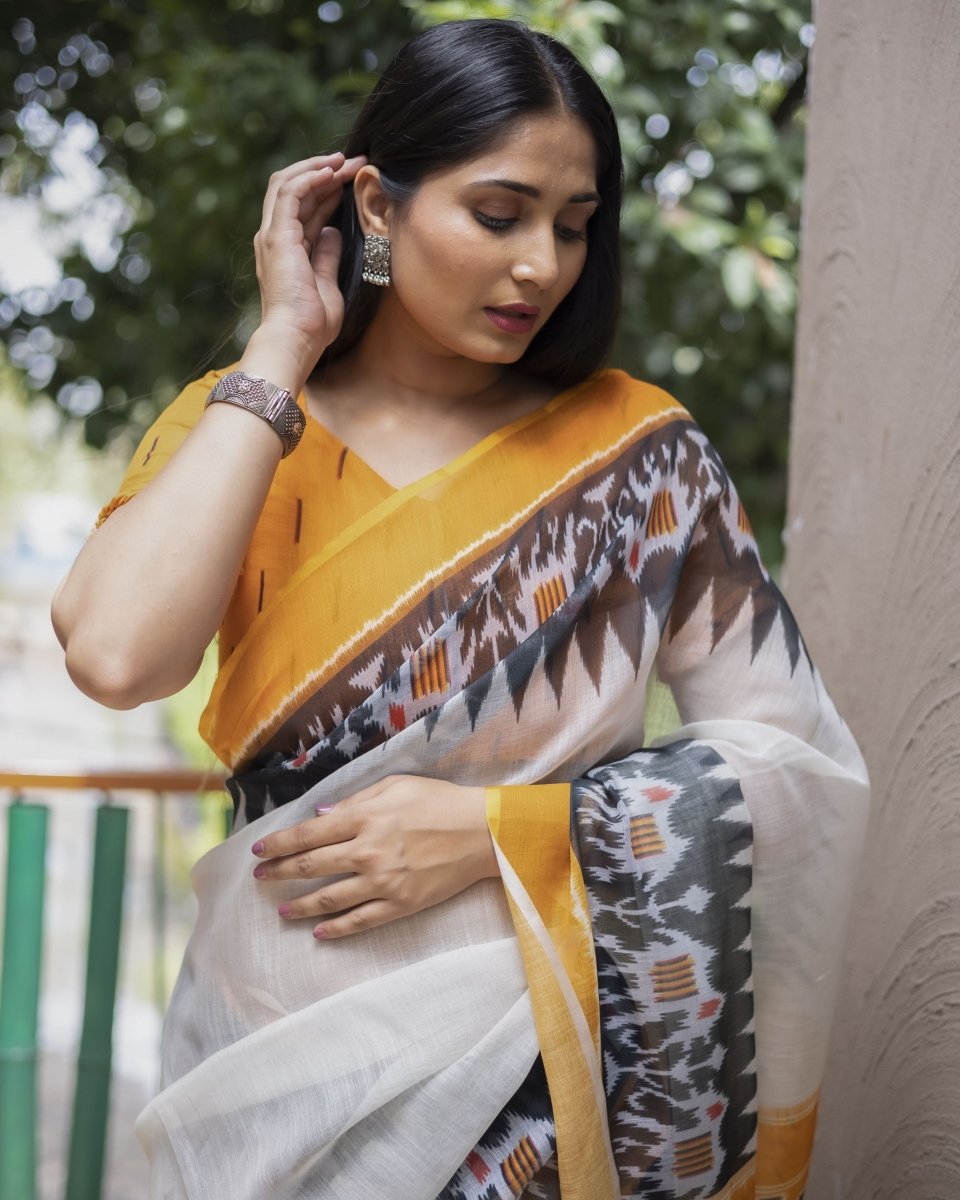 Designer Digital Printed Cotton Saree | Wedding & Festive Wear | Special Event - 11574 - ACU8779