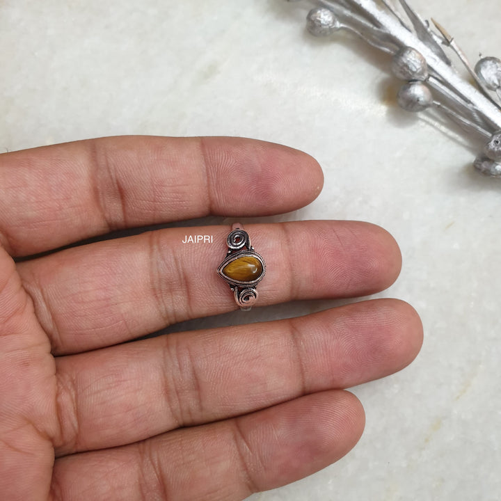 Tiger Eye Drop | Stone Freesize Ring Exclusive