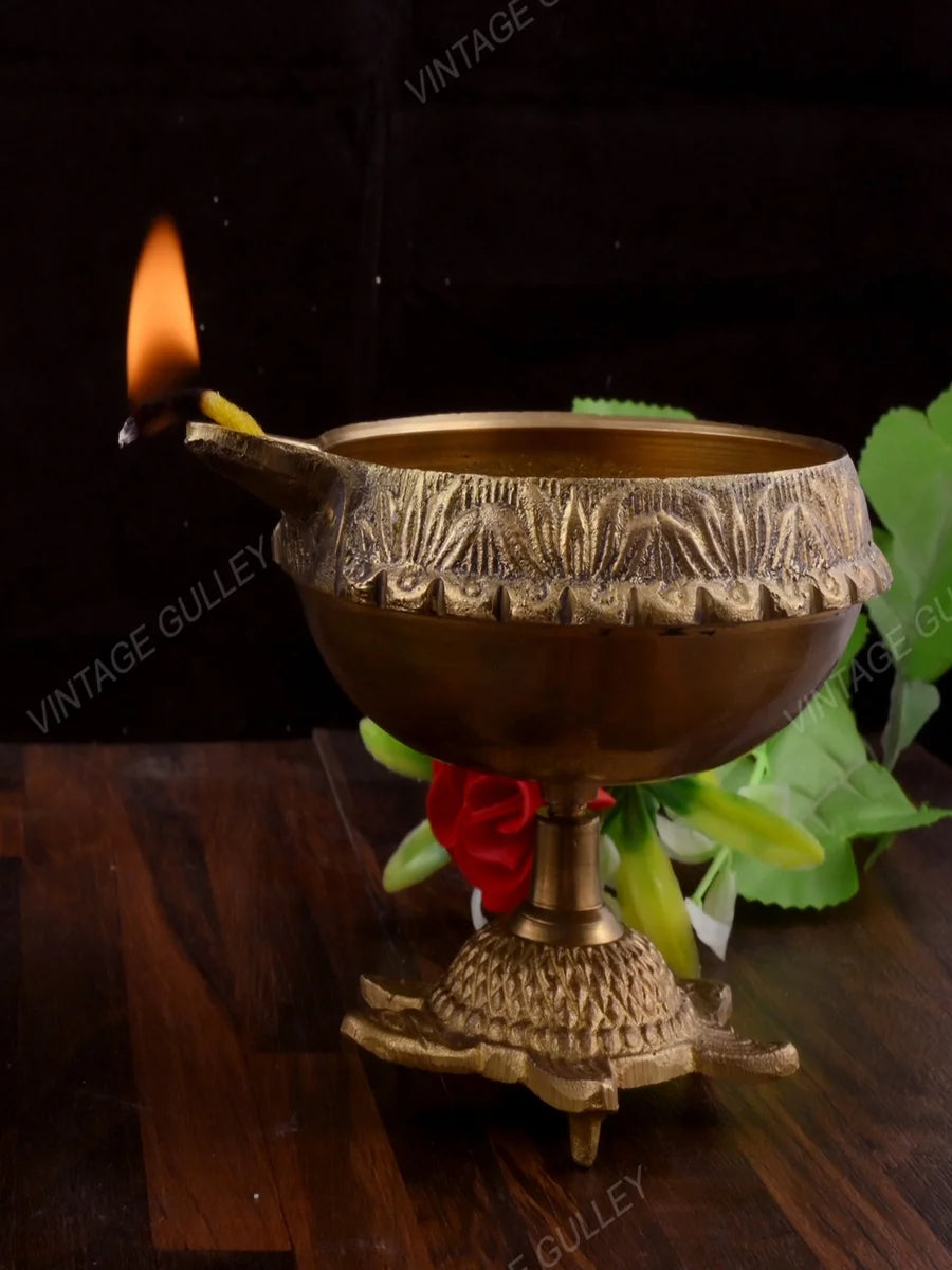Brass Deepak | Quality Handmade Diya for Spiritual Decor and Gifting