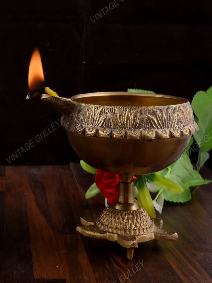Brass Deepak | Quality Handmade Diya for Spiritual Decor and Gifting