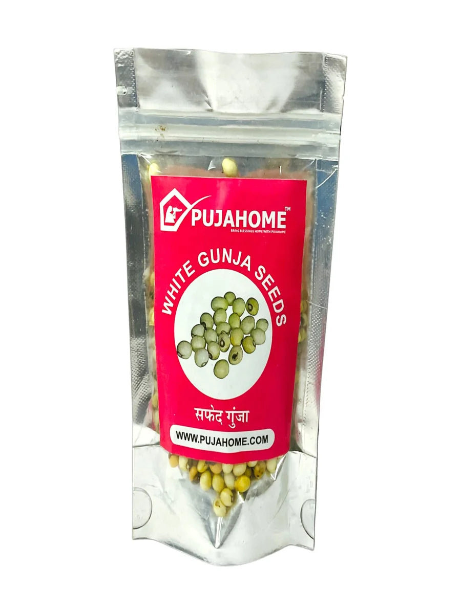Natural White Gunja Ratti | White Gunja Chirmi Safed Gunja Beads