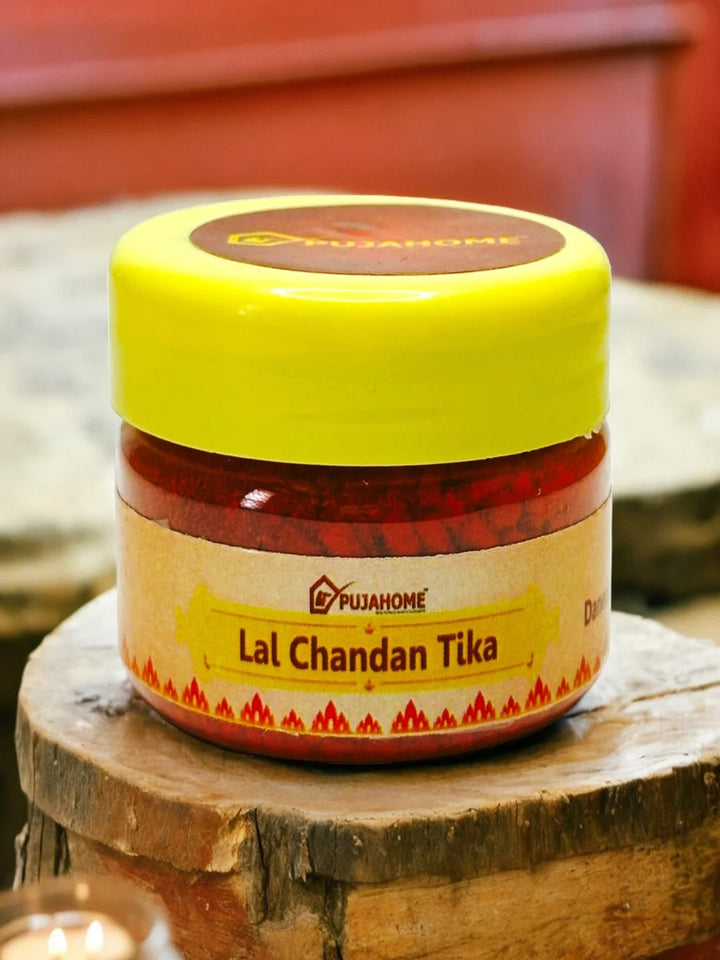 Premium Chandan Tika Danedar Combo | Pack Of 4 X 50 Gram | Red, White, Yellow and Kesar