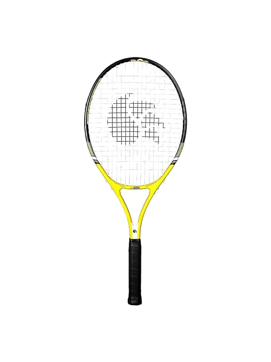 DSC Ti. Impulse Tennis Racquet (White/Red): Lightweight Titanium Tennis Racquet for Beginners and Intermediate Players