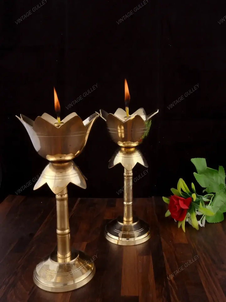 Brass Diya | Handcrafted Decorative Oil Lamp for Special Occasions