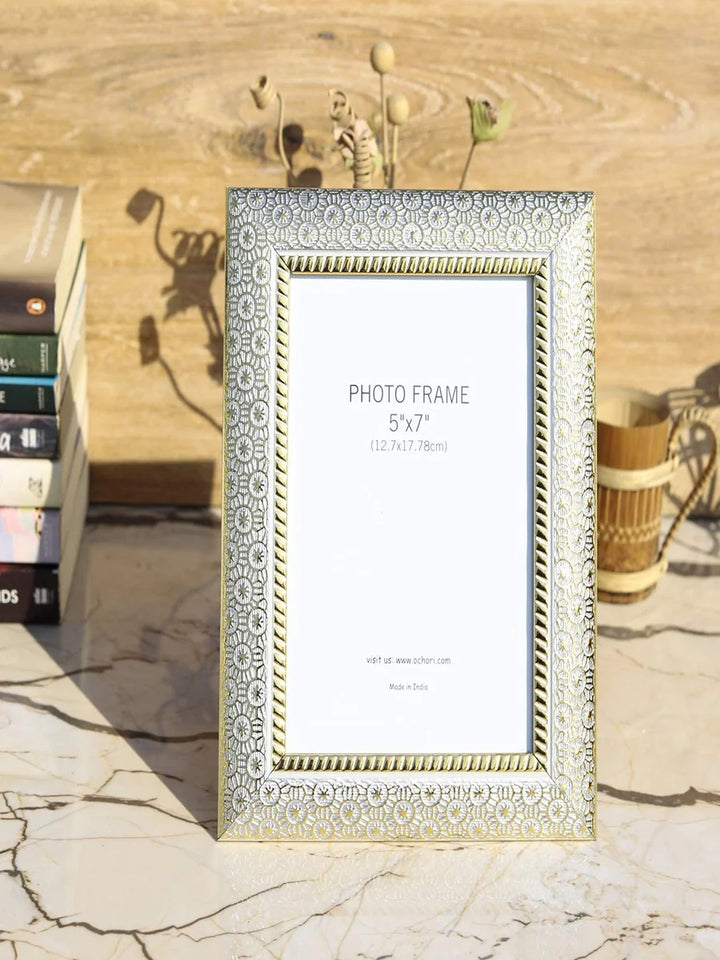 Vintage Photo Frame with Stand & Hooks | Modern Wall & Table Decor