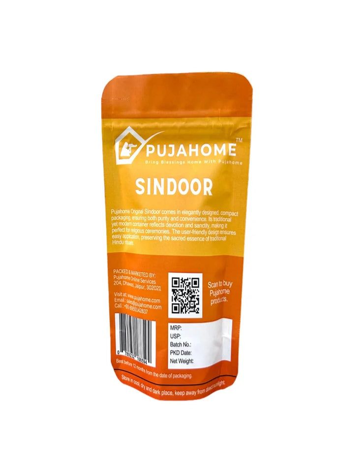 Original Hanuman Ji Sindoor | Orange Sindoor |100% Pure Hanuman Ji Pooja Sindoor | Hanuman Chola Sindoor