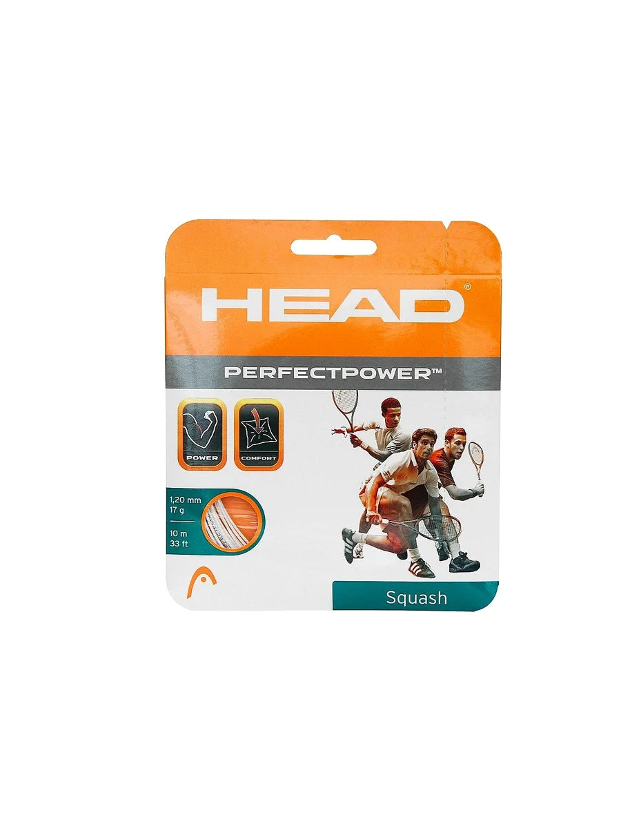 Head Perfect Power Squash String, 16L (White)