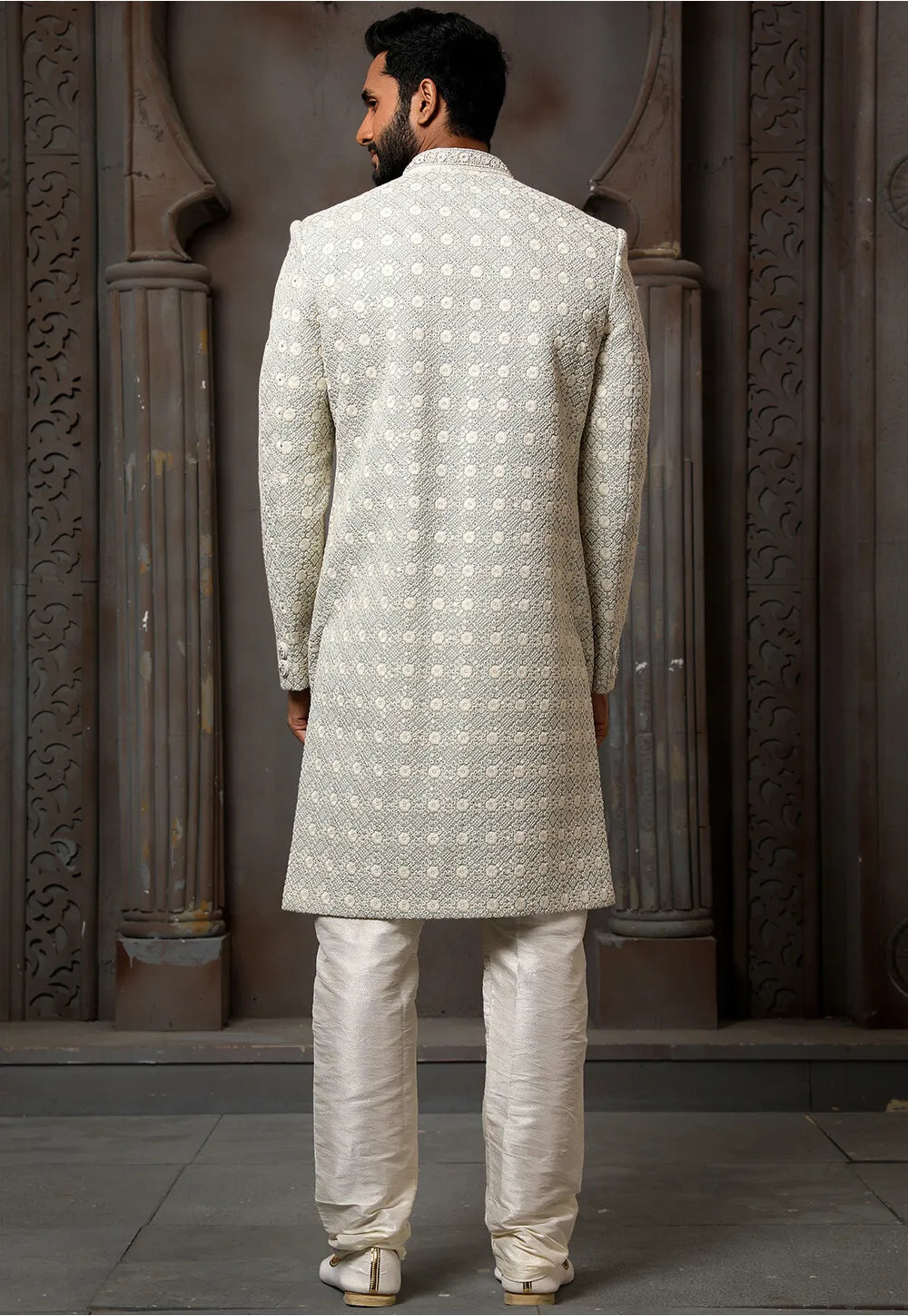 Traditional Art Silk Sherwani | Perfect for Weddings & Festive Events