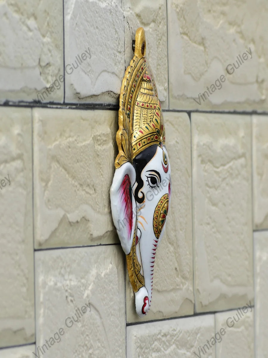 Metal Wall Hanging | Hand Painted Enamel Art with Elegant Meenakari Design
