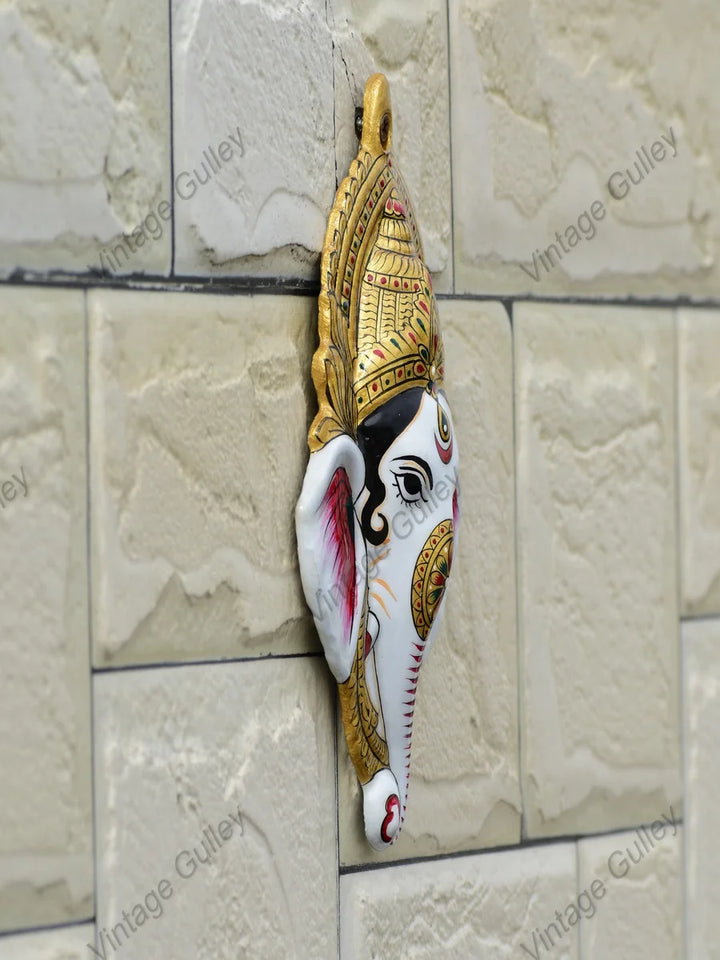 Metal Wall Hanging | Hand Painted Enamel Art with Elegant Meenakari Design