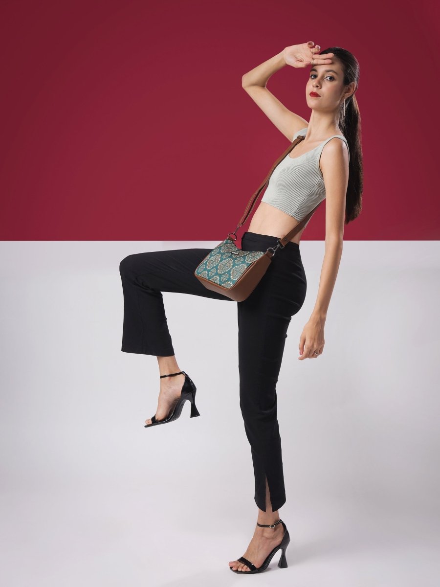 Ethically Made Jute Crossbody Bag | Sustainable & Chic - Tulip 003