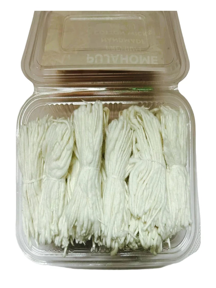 Handmade White Long Cotton Wicks, Lambi Cotton Batti Box for Diwali Puja, Pack of 1100 Wicks