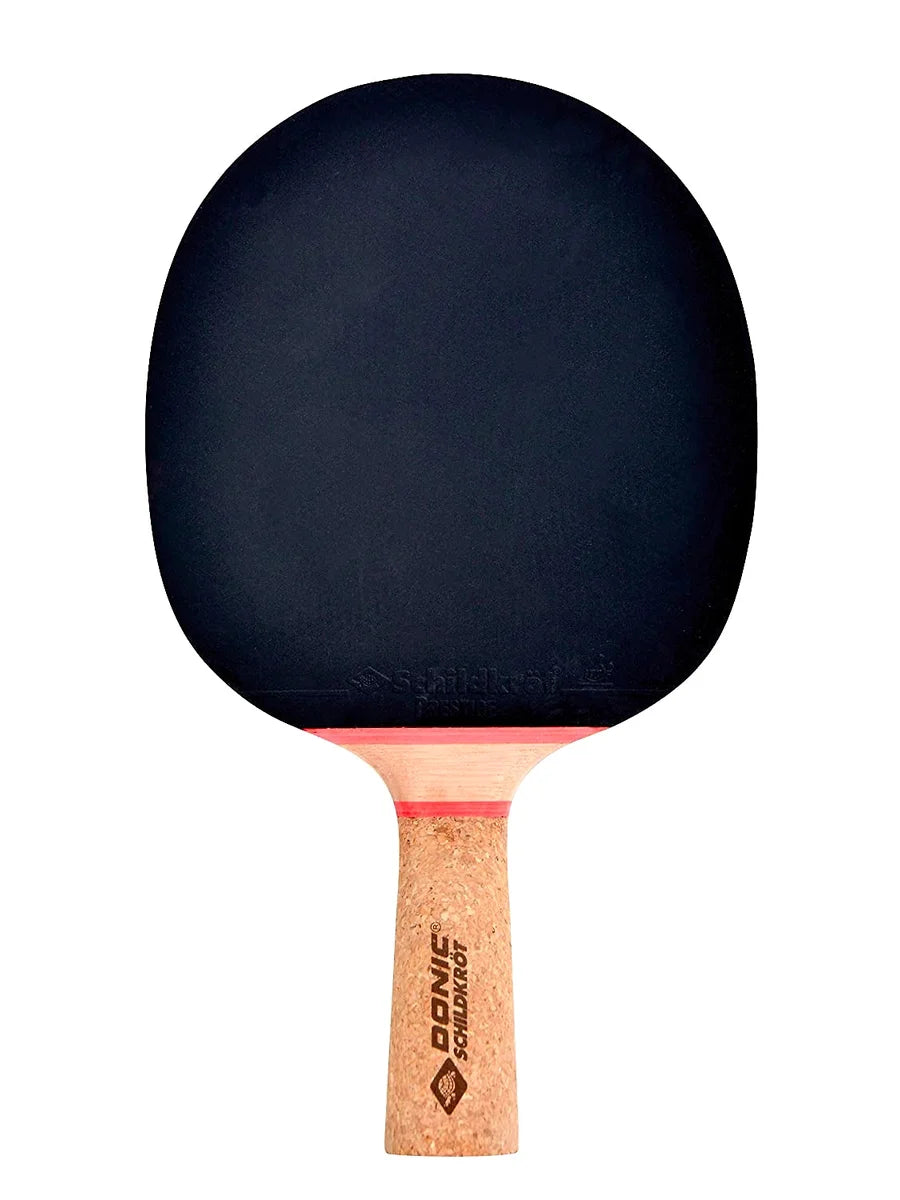 DONIC Person 600 All-Rounder Table Tennis Bat with Prestige Rubber and Ergonomic Cork Handle for Comfortable Play