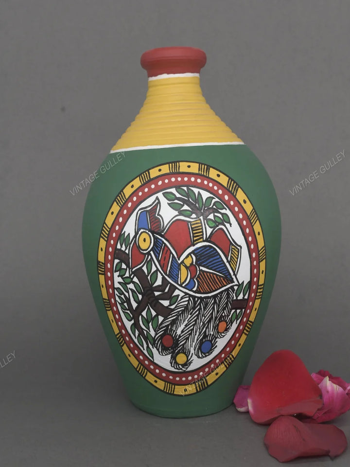 Handcrafted Terracotta Pots | Unique Warli Art Miniatures for Decor