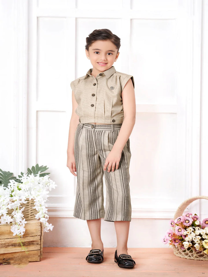 Fawn Colored Culottes | Chic Girls Flowy Pants for Relaxed Fit