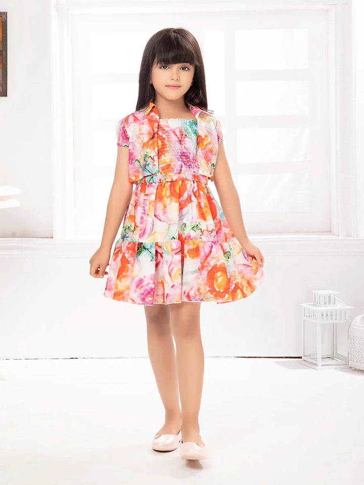 Trendy Orange Colored Dress for Girls | Best Party Wear Dresses
