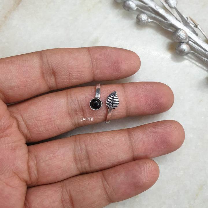 Black Onyx Stone | Adjustable Handmade Ring Luxury Wear
