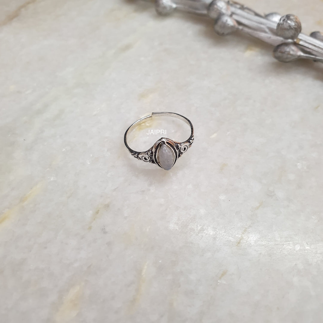 Rainbow Marquise Stone | Adjustable Handmade Ring Fashionable