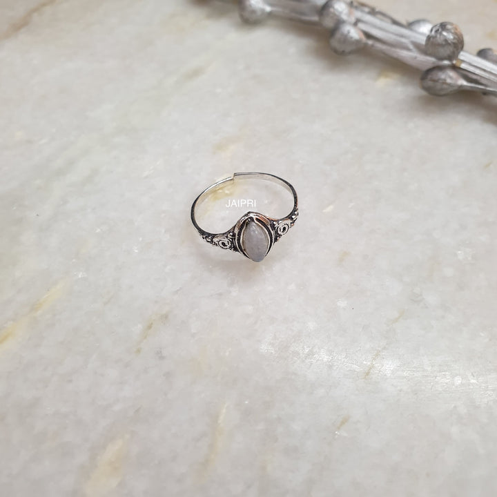 Rainbow Marquise Stone | Adjustable Handmade Ring Fashionable