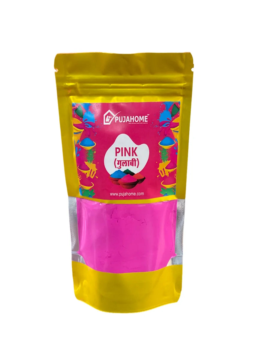 Holi Herbal Gulal Color for Kids & Adults. Natural Fragrance Soft Gulal with Non-Toxic Scent for Holi Parties and Puja. 100 Gram Each (Pack of 4 Colors)