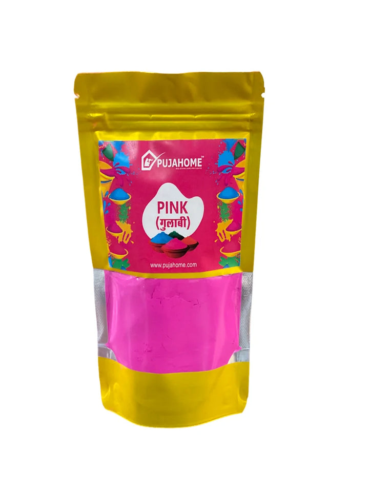 Holi Herbal Gulal Color for Kids & Adults. Natural Fragrance Soft Gulal with Non-Toxic Scent for Holi Parties and Puja. 100 Gram Each (Pack of 4 Colors)