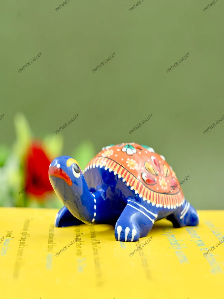 Handcrafted Metal Tortoise Agarbatti Stand | Traditional Home Décor Item