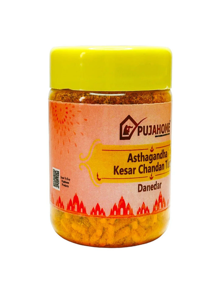 Premium Asthagandha Kesar Chandan Tika Danedar 100 Gram Box