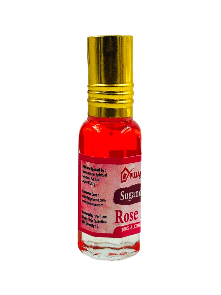 Sugandhya Rose Itra For Puja 5ML (Pack of 2)