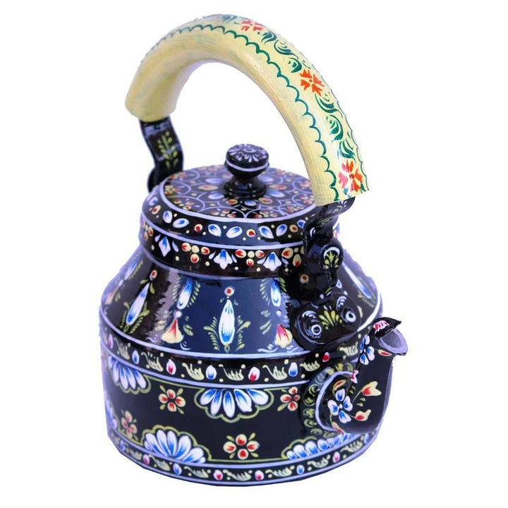 Elegant Handpainted Tea Kettle | Artistic 1L Tableware Piece