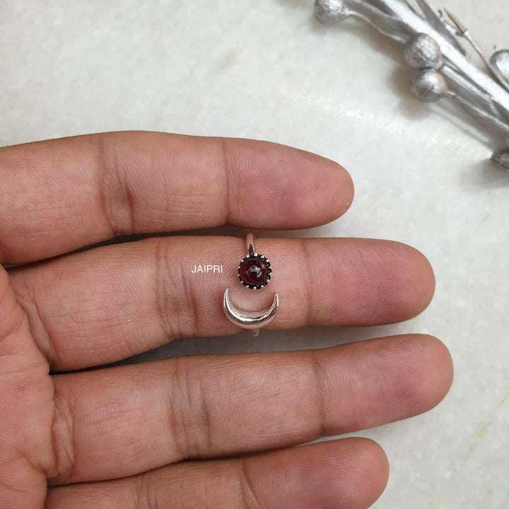 Garnet Stone | Freesize Handmade Ring Signature Design