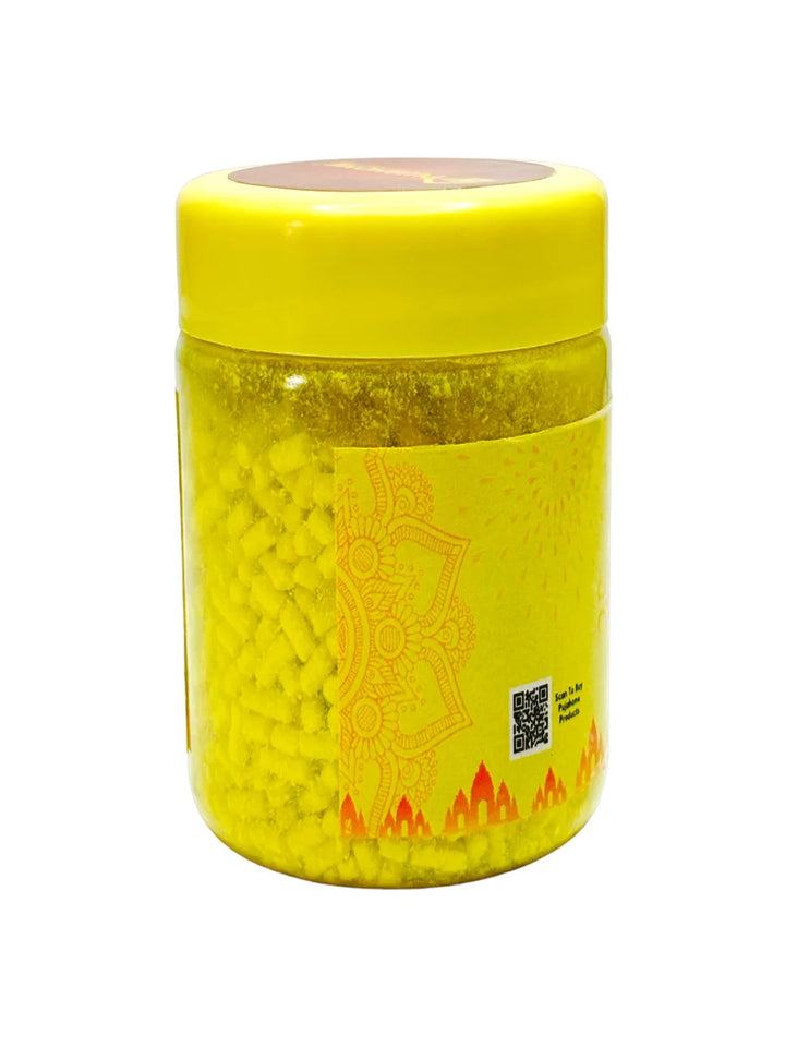 Premium Yellow Saffron Chandan Tika Danedar 100 Gram Box