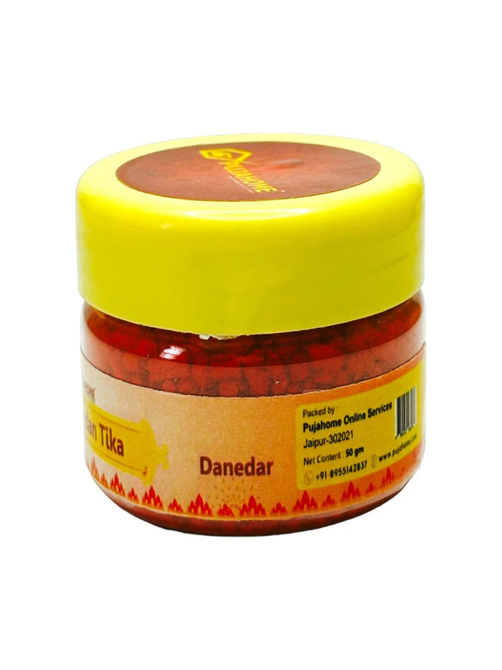 Premium Lal Chandan Tika Danedar 50 Gram Box