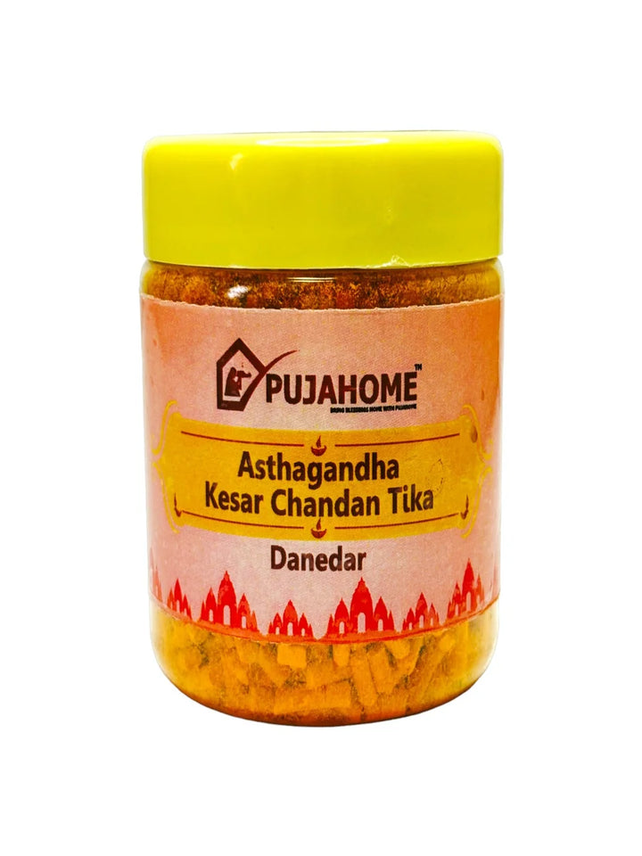Premium Asthagandha Kesar Chandan Tika Danedar 100 Gram Box