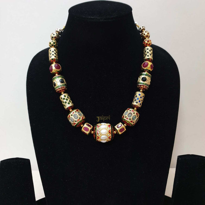 Designer Meenakari  | Pearl Stone Necklace Edition