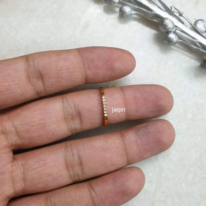 Gold Stone Engagement Ring | (Size US 7 ) Edition
