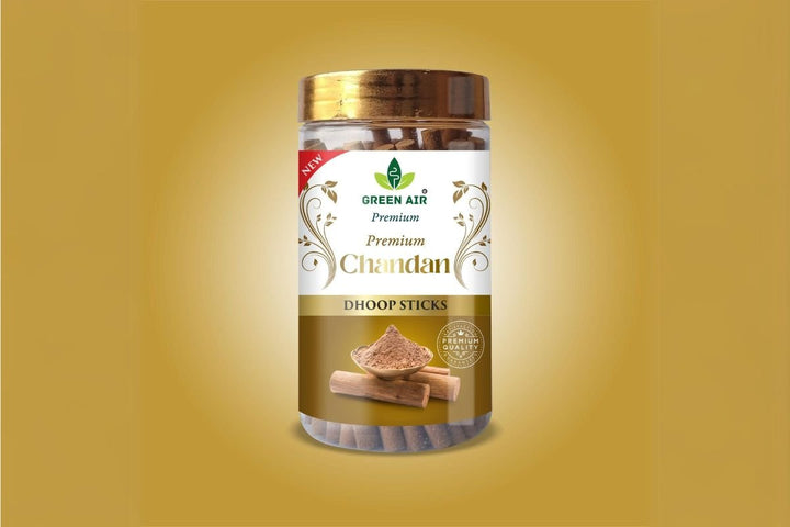 Green Air Chandan Scented Dhoop Sticks | Rich Sandalwood Aroma for Peace - 8455