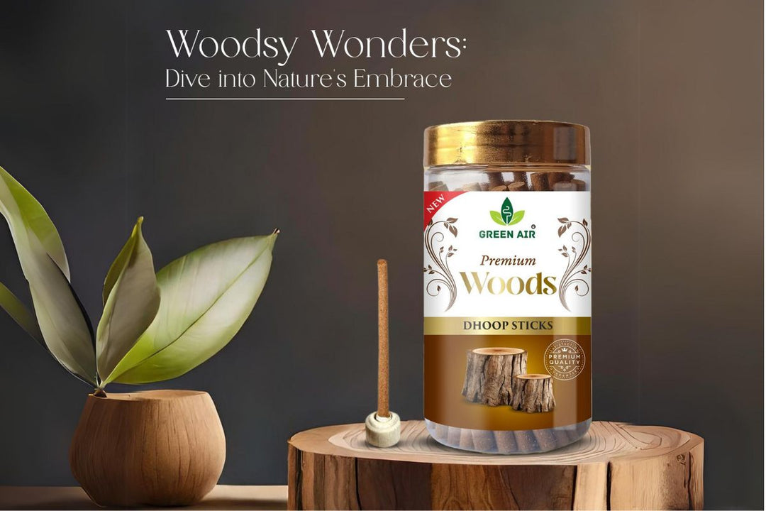 Green Air Dhoop Stick Woods | Enrich Your Space with Natural Scent - 8539