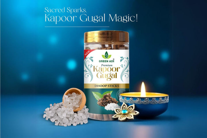 Green Air Kapoor & Gugal Scented Dhoop Sticks | Purifying Fragrance for Home - 8491