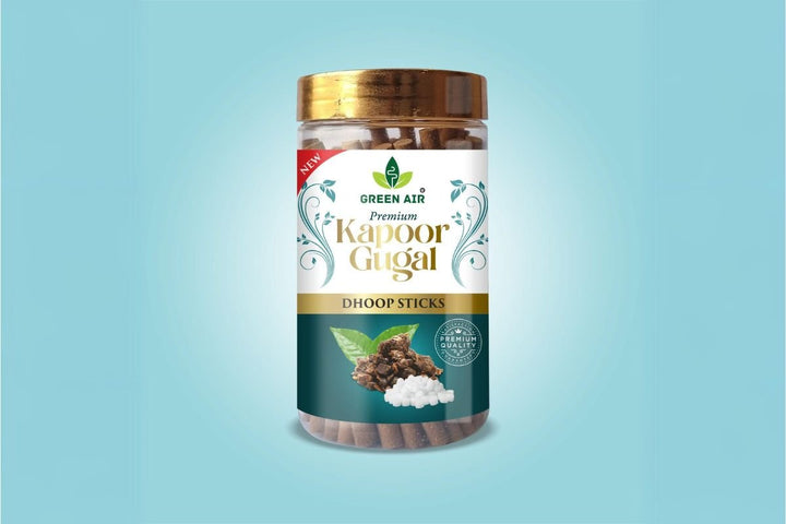 Green Air Kapoor & Gugal Scented Dhoop Sticks | Purifying Fragrance for Home - 8491
