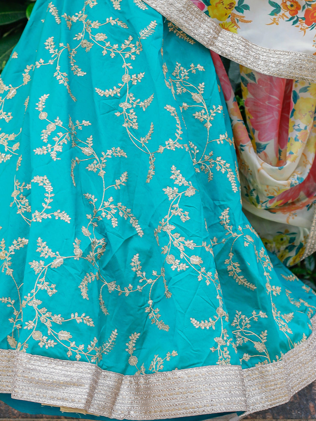 Wonderful Green Sequins Art Silk Lehenga Choli With Printed Dupatta