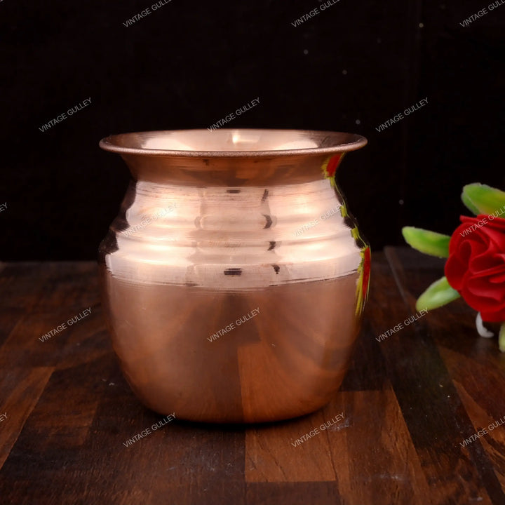 Copper Lota | Handcrafted Religious Item for Rituals and Decor