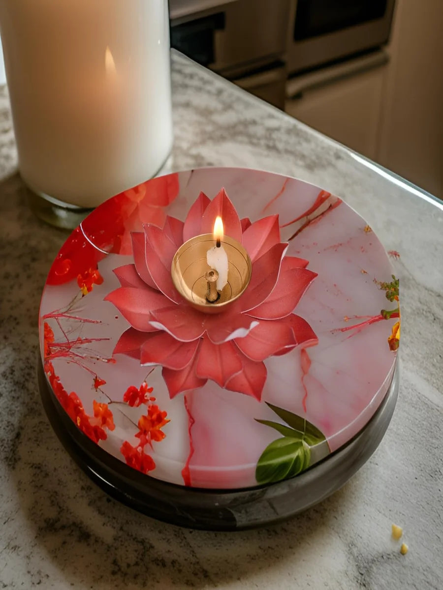 Brass Lotus Diyas for Home Decoration – Puja Akhand Diya